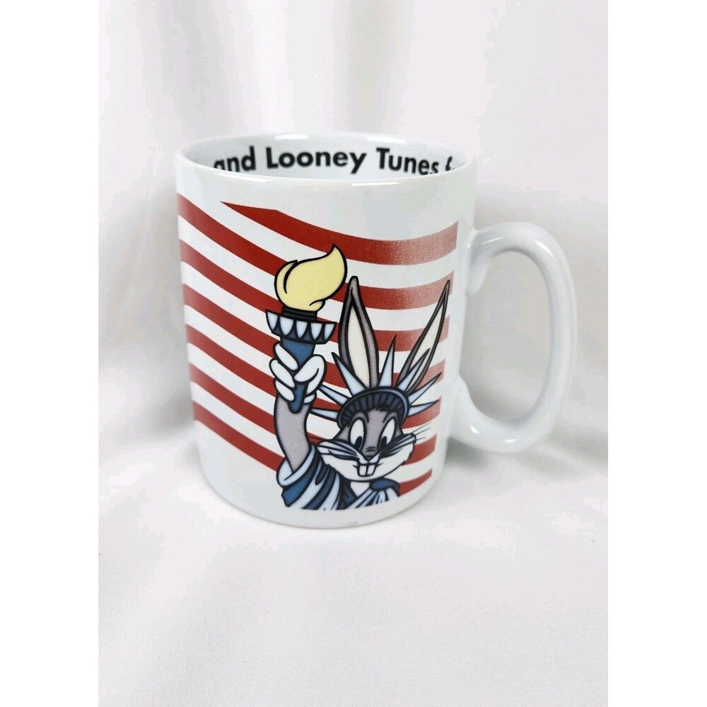 Bugs Bunny Statue of Liberty Large Coffee Mug Warner Brothers 1996 Vintage